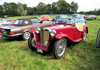 Oldtimer auf einer Wiese